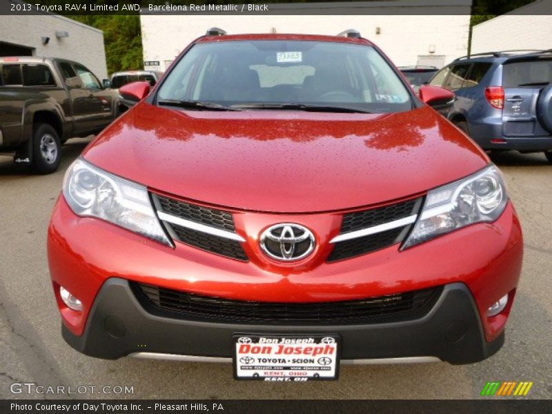 Barcelona Red Metallic / Black 2013 Toyota RAV4 Limited AWD