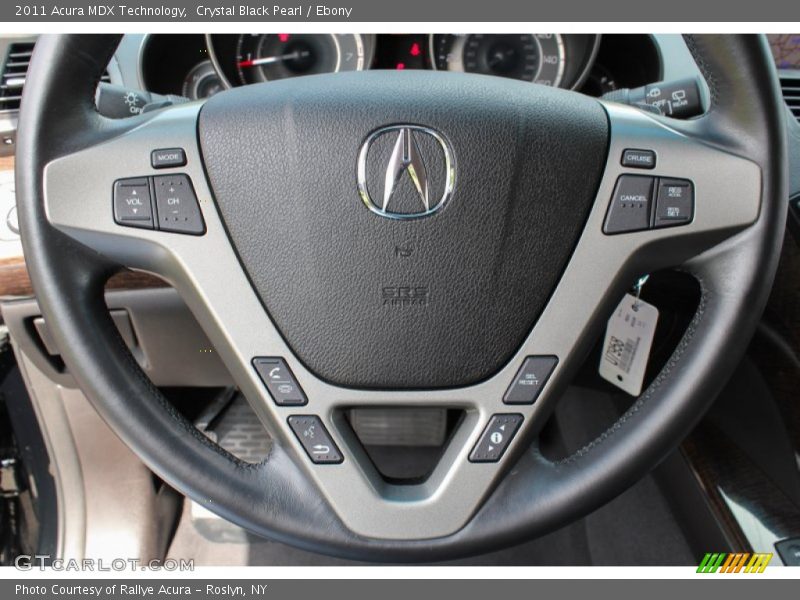 Crystal Black Pearl / Ebony 2011 Acura MDX Technology