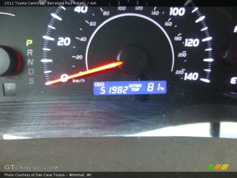 Barcelona Red Metallic / Ash 2011 Toyota Camry LE