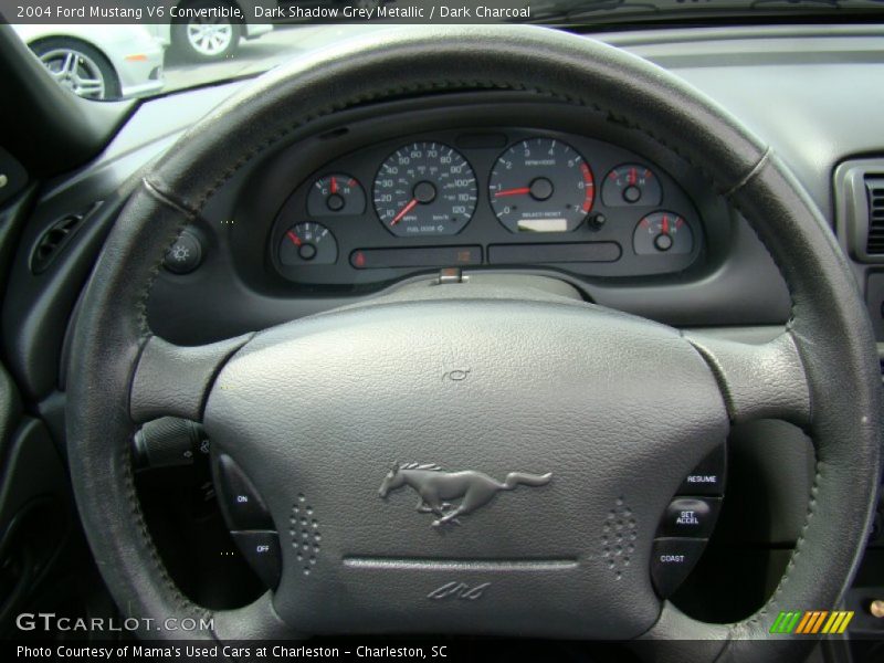 Dark Shadow Grey Metallic / Dark Charcoal 2004 Ford Mustang V6 Convertible