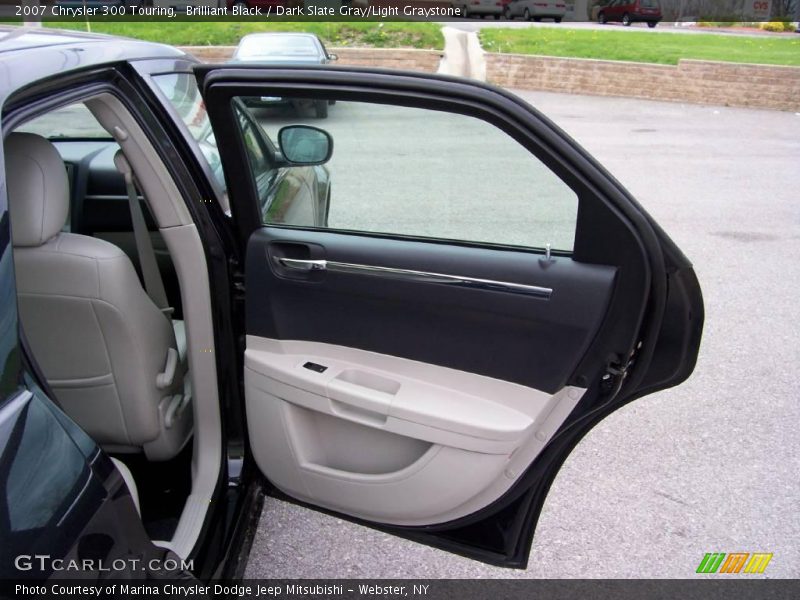 Brilliant Black / Dark Slate Gray/Light Graystone 2007 Chrysler 300 Touring