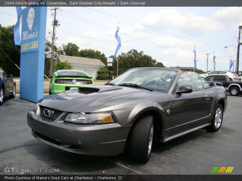 Dark Shadow Grey Metallic / Dark Charcoal 2004 Ford Mustang V6 Convertible