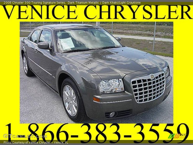 Dark Titanium Metallic / Dark Khaki/Light Graystone 2008 Chrysler 300 Touring Signature Series