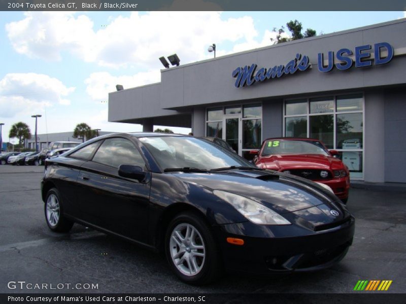 Black / Black/Silver 2004 Toyota Celica GT