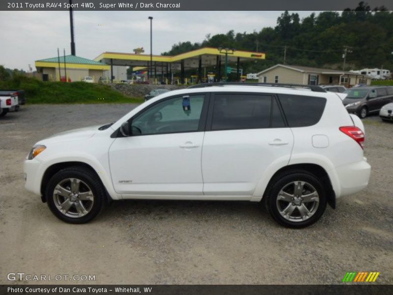 Super White / Dark Charcoal 2011 Toyota RAV4 Sport 4WD