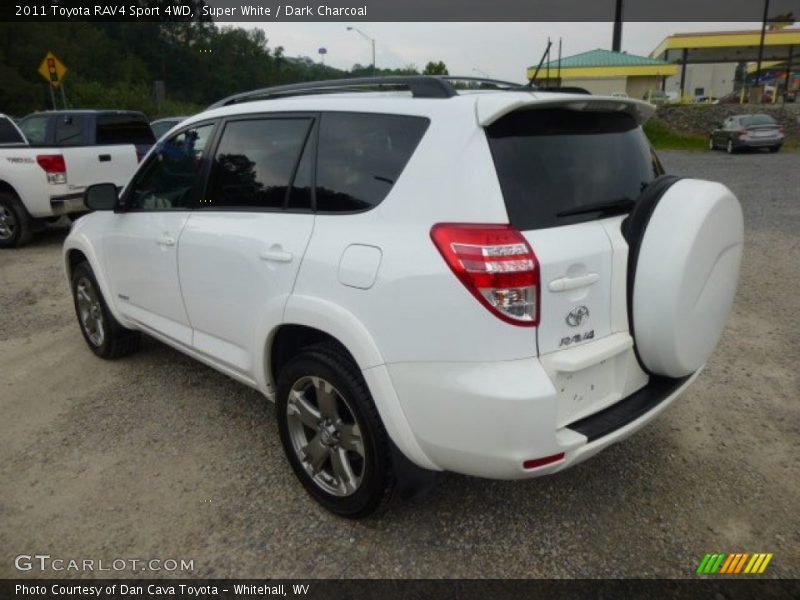 Super White / Dark Charcoal 2011 Toyota RAV4 Sport 4WD