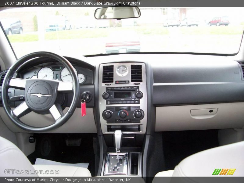 Brilliant Black / Dark Slate Gray/Light Graystone 2007 Chrysler 300 Touring