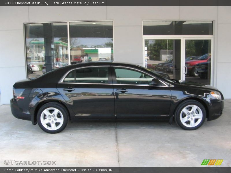 Black Granite Metallic / Titanium 2012 Chevrolet Malibu LS