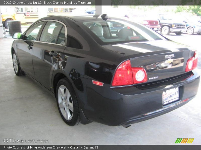 Black Granite Metallic / Titanium 2012 Chevrolet Malibu LS
