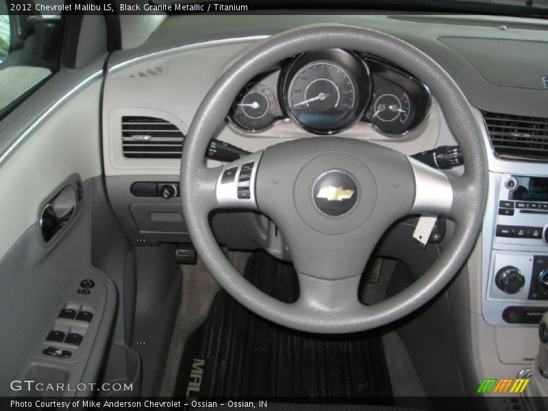 Black Granite Metallic / Titanium 2012 Chevrolet Malibu LS