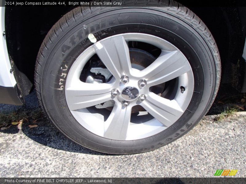 Bright White / Dark Slate Gray 2014 Jeep Compass Latitude 4x4