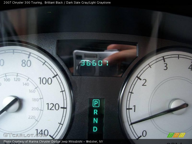 Brilliant Black / Dark Slate Gray/Light Graystone 2007 Chrysler 300 Touring