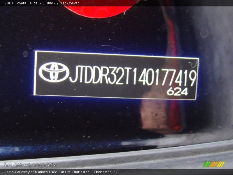 Black / Black/Silver 2004 Toyota Celica GT