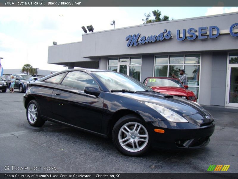Black / Black/Silver 2004 Toyota Celica GT