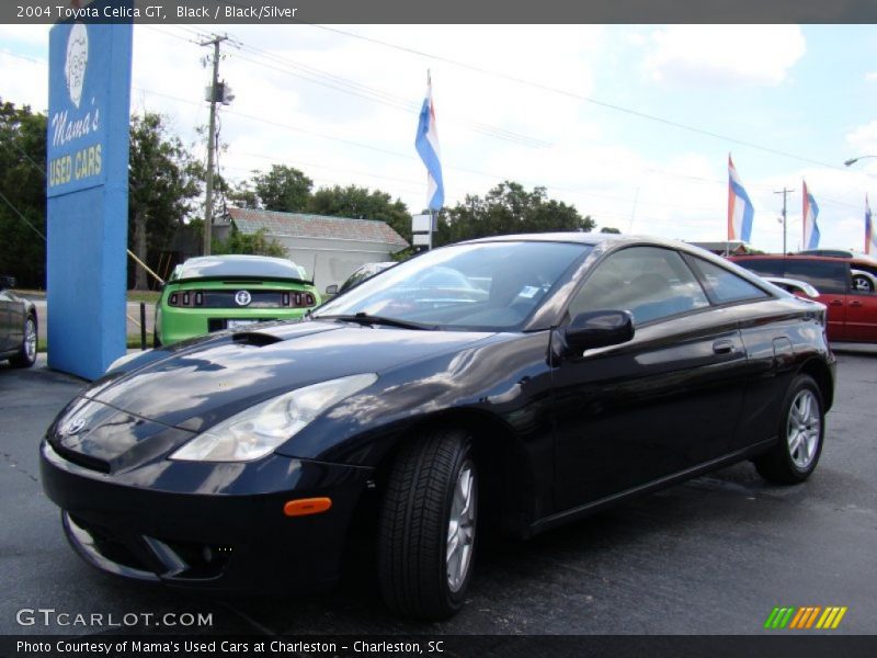 Black / Black/Silver 2004 Toyota Celica GT