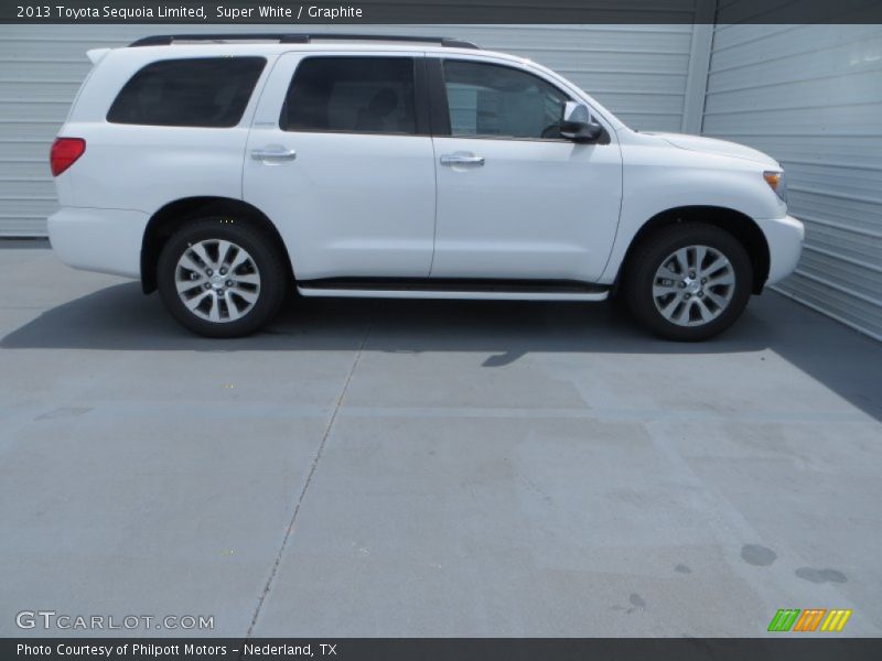Super White / Graphite 2013 Toyota Sequoia Limited