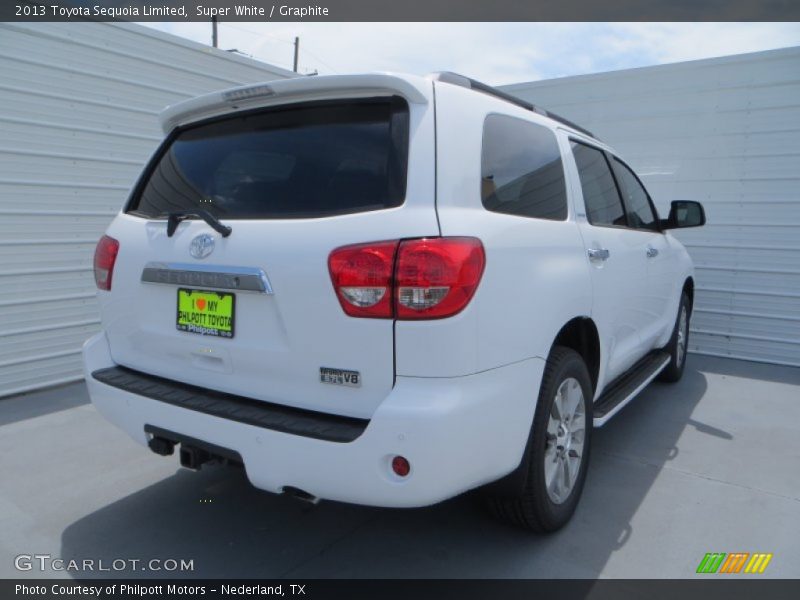 Super White / Graphite 2013 Toyota Sequoia Limited