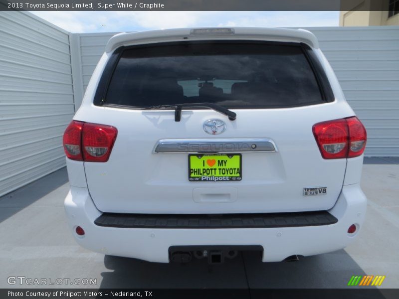 Super White / Graphite 2013 Toyota Sequoia Limited