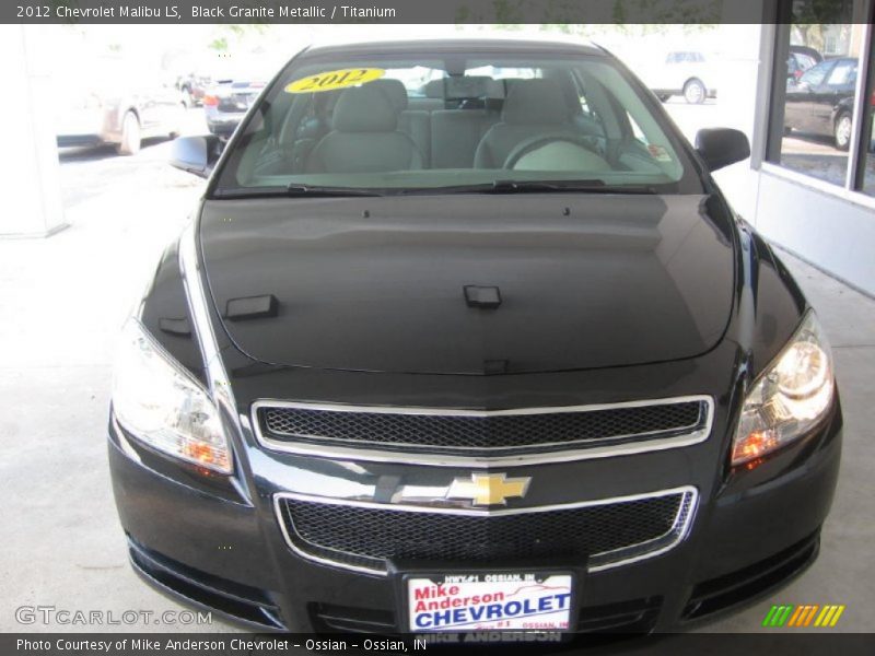 Black Granite Metallic / Titanium 2012 Chevrolet Malibu LS