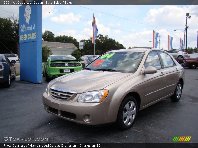 Sand Beige / Beige 2004 Kia Spectra LX Sedan