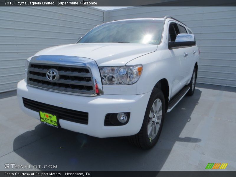 Super White / Graphite 2013 Toyota Sequoia Limited