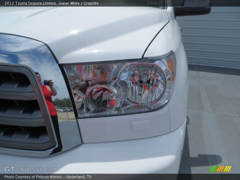Super White / Graphite 2013 Toyota Sequoia Limited