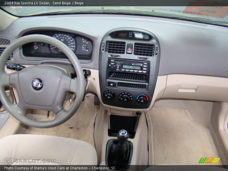 Sand Beige / Beige 2004 Kia Spectra LX Sedan