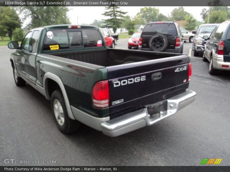 Emerald Green Pearl / Mist Gray 1999 Dodge Dakota SLT Extended Cab