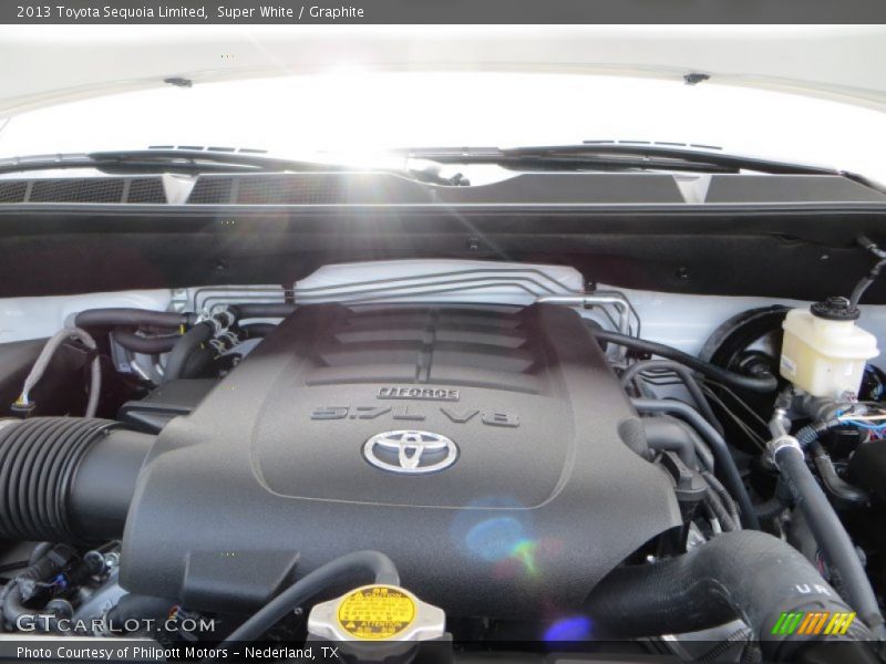 Super White / Graphite 2013 Toyota Sequoia Limited