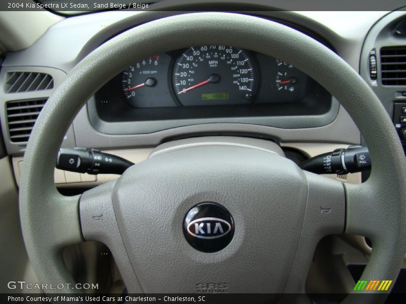 Sand Beige / Beige 2004 Kia Spectra LX Sedan