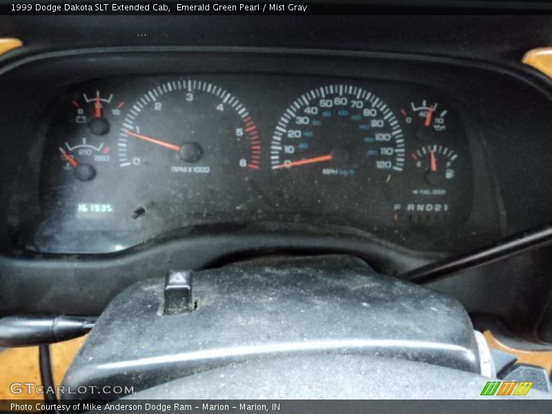 Emerald Green Pearl / Mist Gray 1999 Dodge Dakota SLT Extended Cab