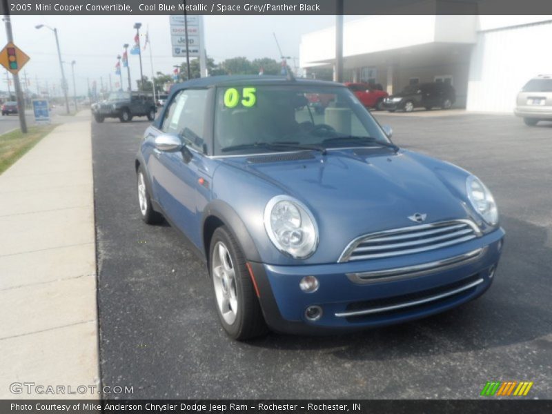 Cool Blue Metallic / Space Grey/Panther Black 2005 Mini Cooper Convertible