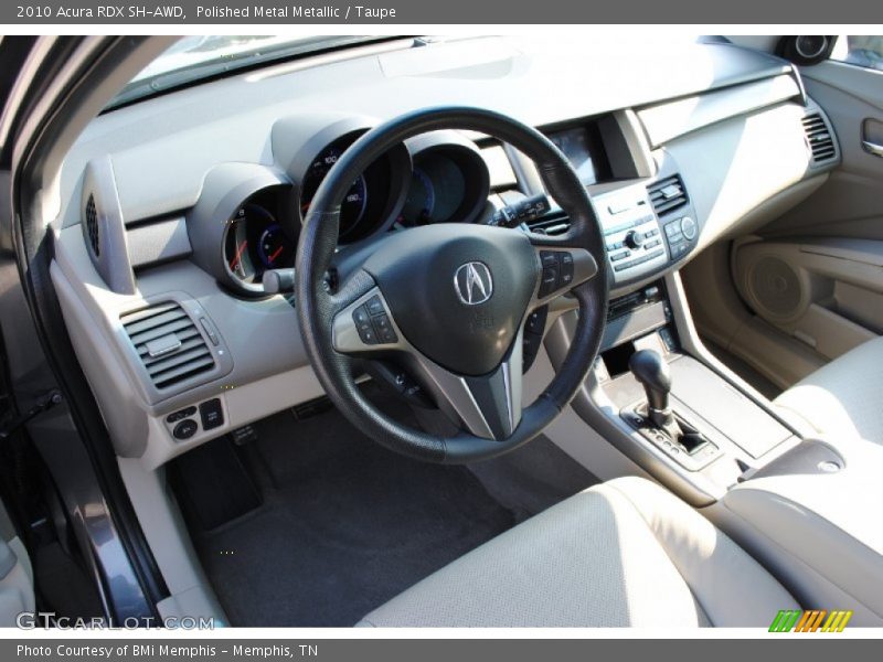 Polished Metal Metallic / Taupe 2010 Acura RDX SH-AWD