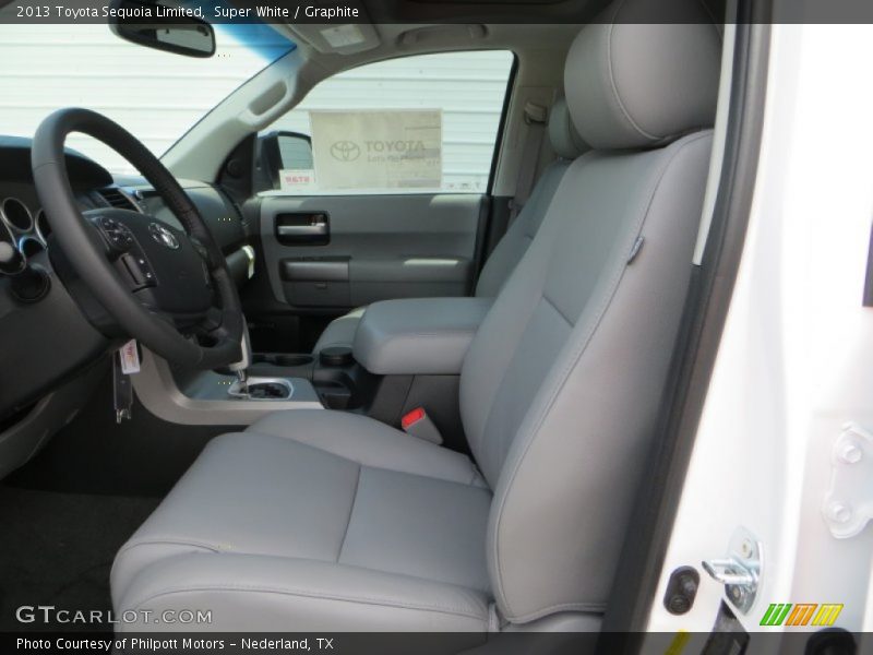 Super White / Graphite 2013 Toyota Sequoia Limited