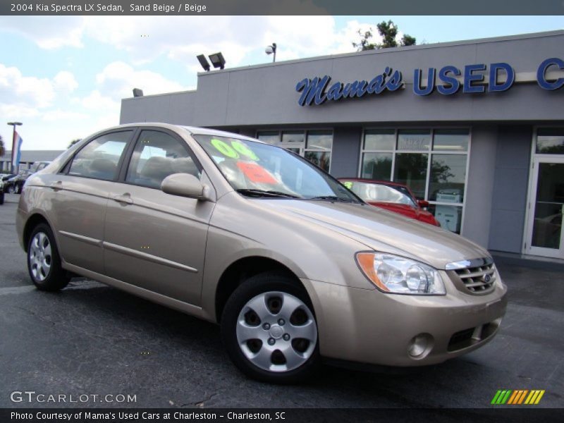 Sand Beige / Beige 2004 Kia Spectra LX Sedan