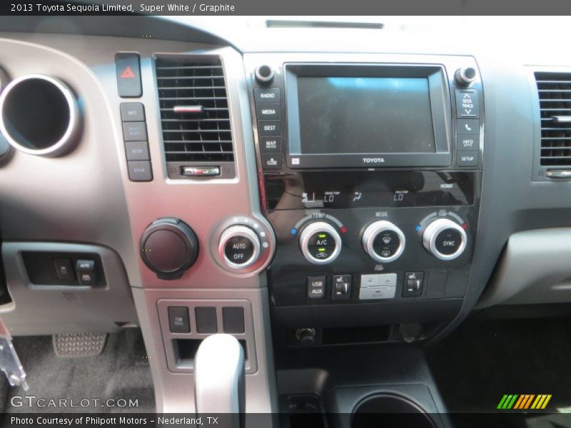 Super White / Graphite 2013 Toyota Sequoia Limited