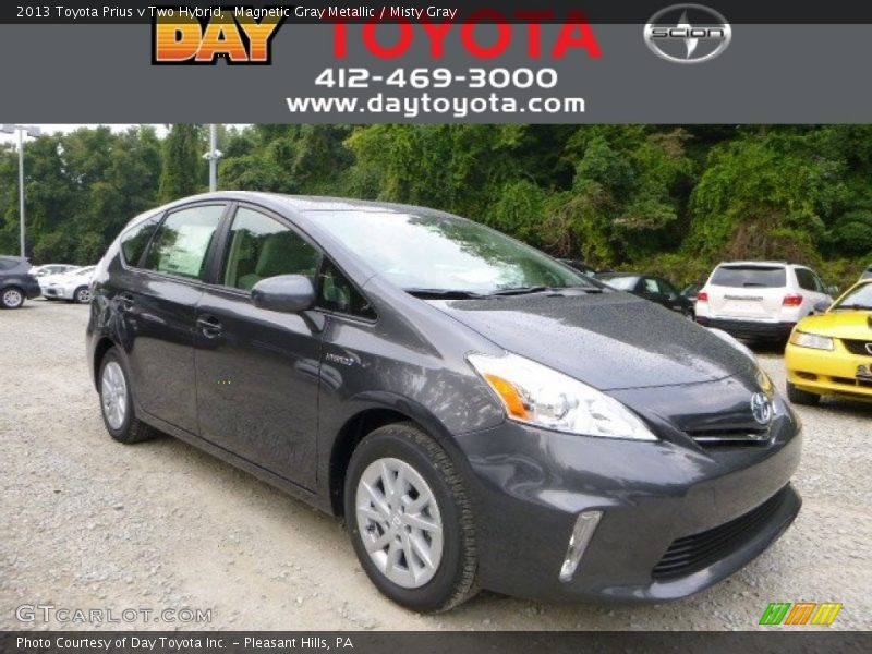 Magnetic Gray Metallic / Misty Gray 2013 Toyota Prius v Two Hybrid