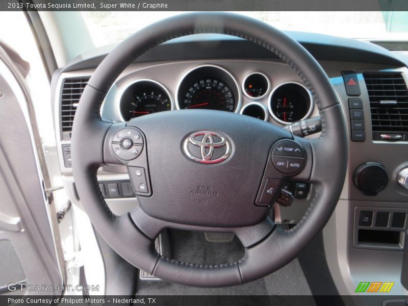 Super White / Graphite 2013 Toyota Sequoia Limited