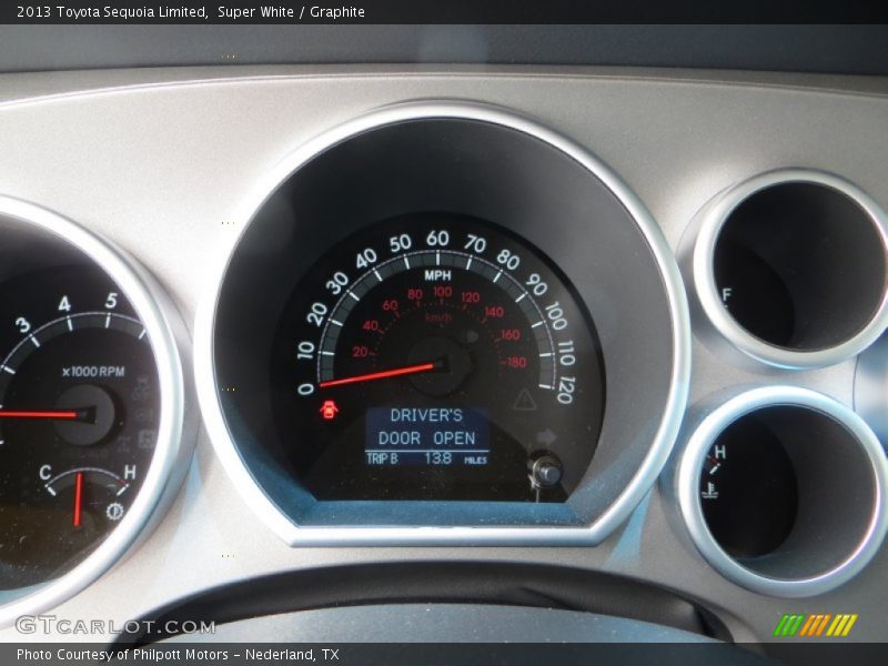 Super White / Graphite 2013 Toyota Sequoia Limited
