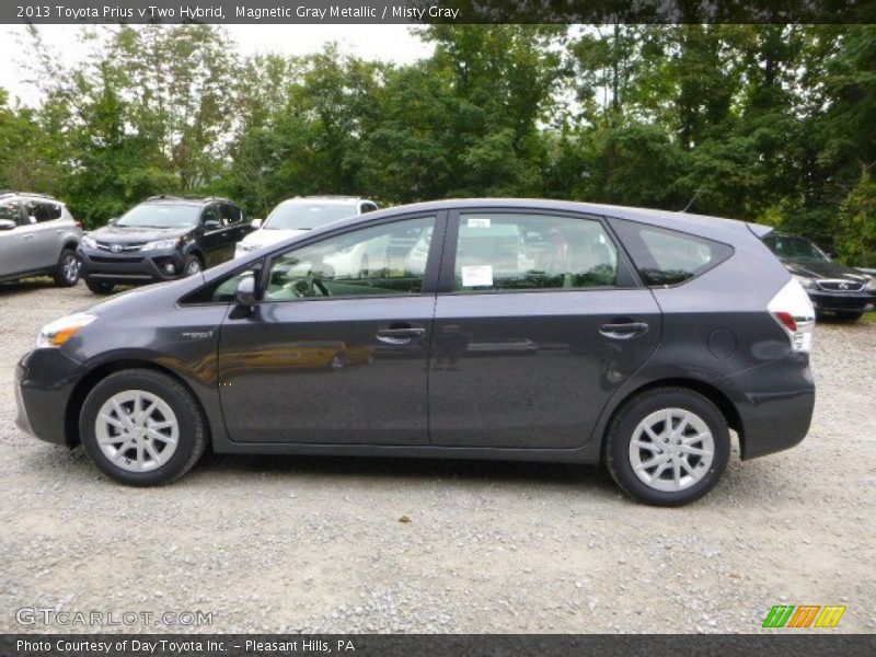 Magnetic Gray Metallic / Misty Gray 2013 Toyota Prius v Two Hybrid