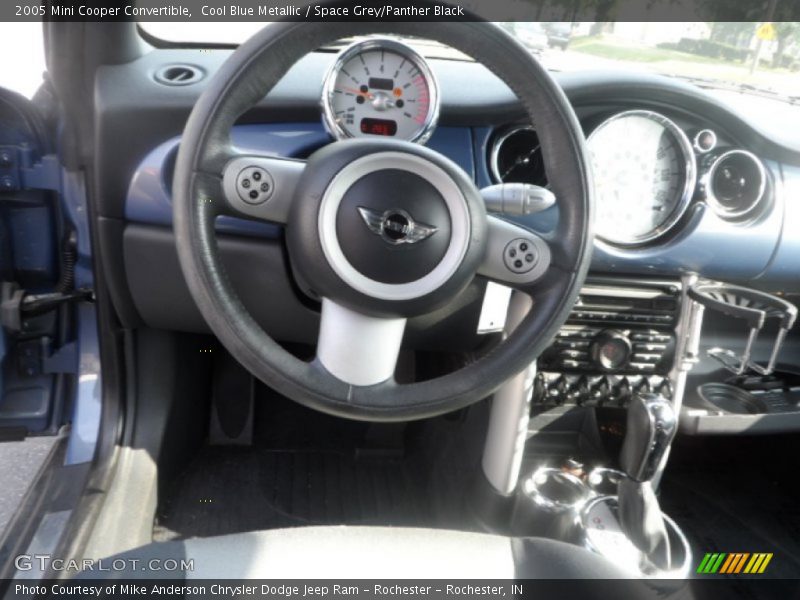 Cool Blue Metallic / Space Grey/Panther Black 2005 Mini Cooper Convertible