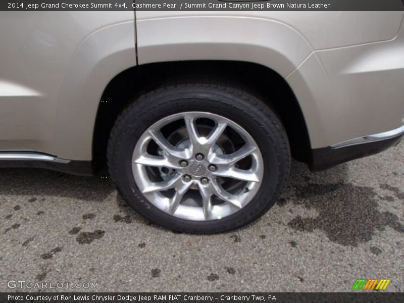 Cashmere Pearl / Summit Grand Canyon Jeep Brown Natura Leather 2014 Jeep Grand Cherokee Summit 4x4