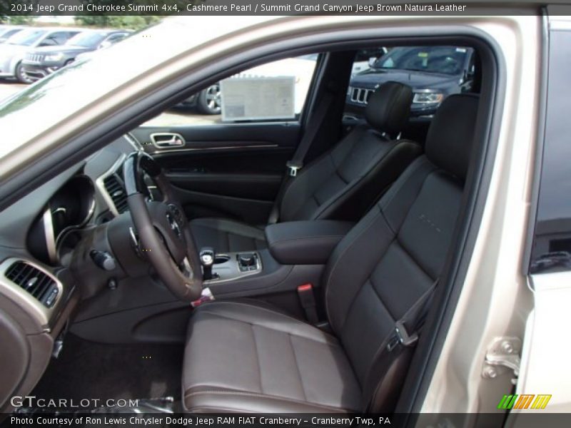  2014 Grand Cherokee Summit 4x4 Summit Grand Canyon Jeep Brown Natura Leather Interior