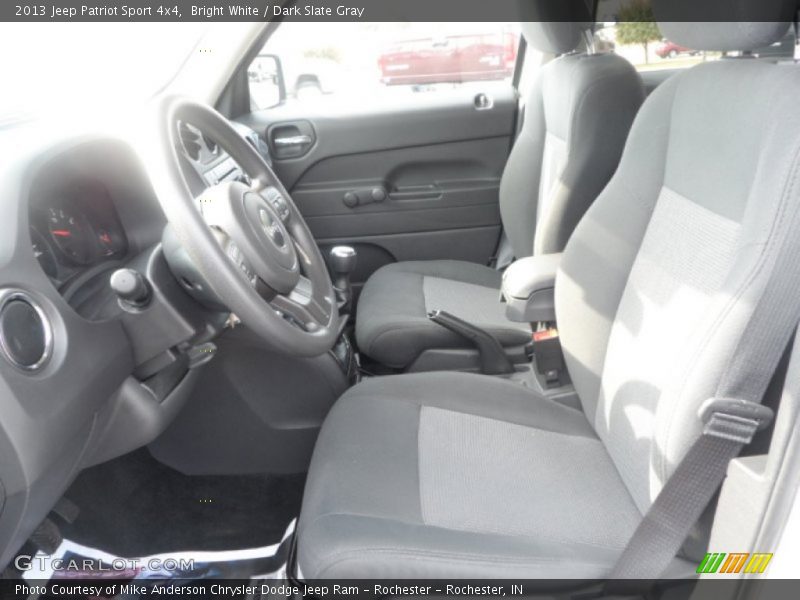 Bright White / Dark Slate Gray 2013 Jeep Patriot Sport 4x4