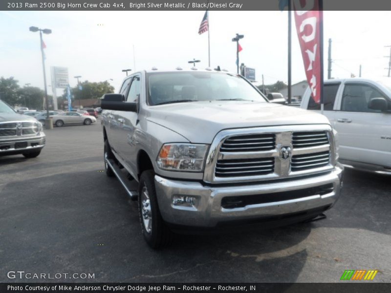 Bright Silver Metallic / Black/Diesel Gray 2013 Ram 2500 Big Horn Crew Cab 4x4