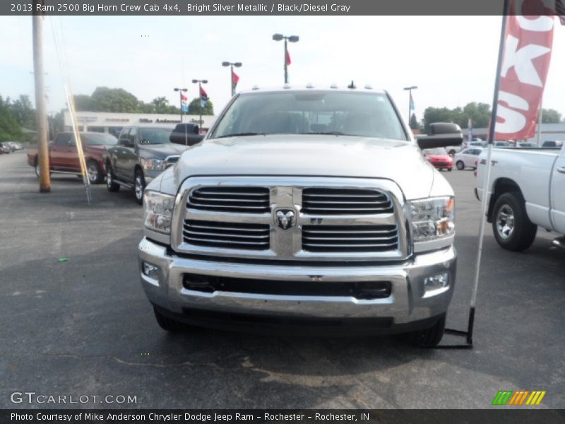 Bright Silver Metallic / Black/Diesel Gray 2013 Ram 2500 Big Horn Crew Cab 4x4