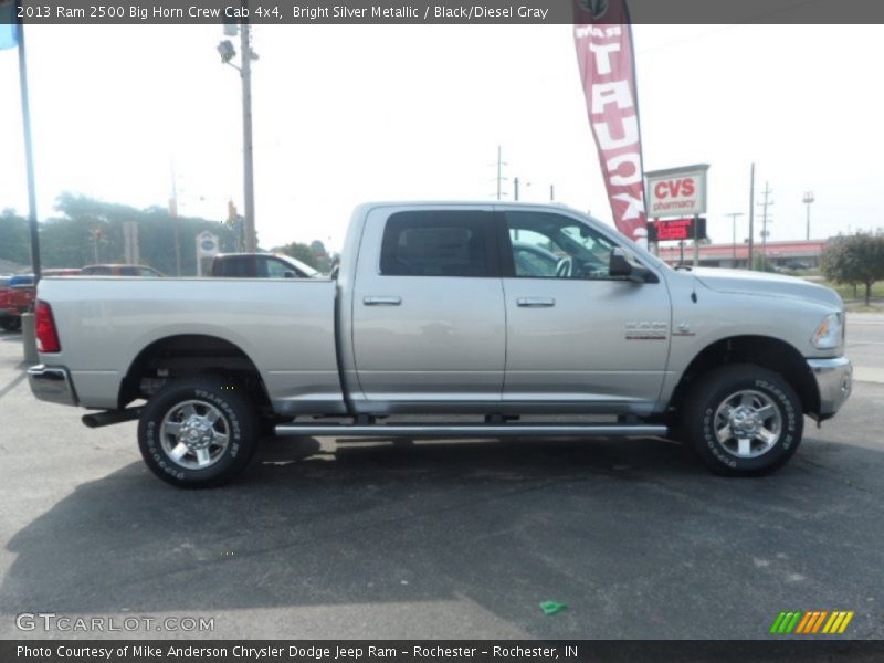 Bright Silver Metallic / Black/Diesel Gray 2013 Ram 2500 Big Horn Crew Cab 4x4
