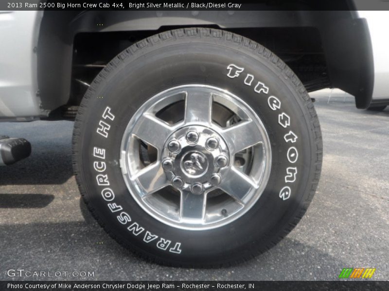 Bright Silver Metallic / Black/Diesel Gray 2013 Ram 2500 Big Horn Crew Cab 4x4