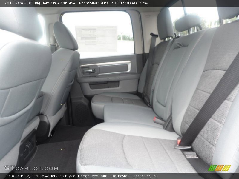 Bright Silver Metallic / Black/Diesel Gray 2013 Ram 2500 Big Horn Crew Cab 4x4