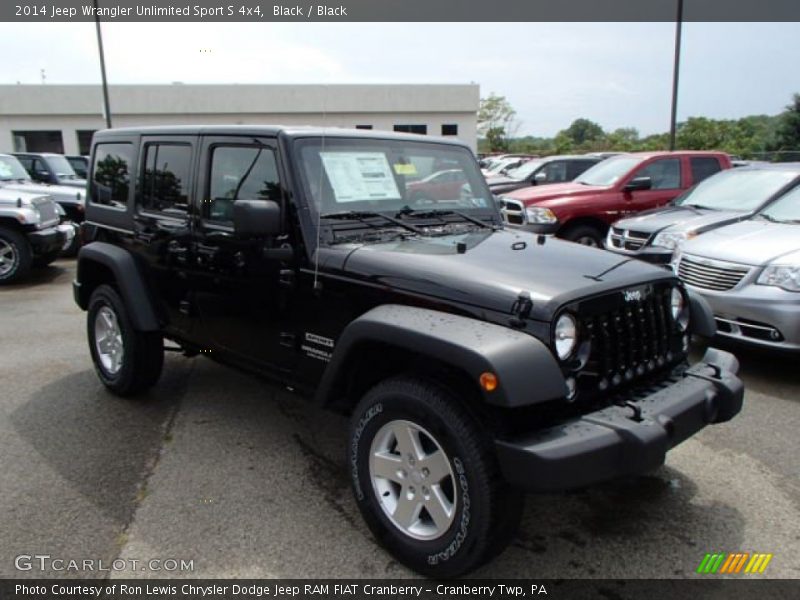Black / Black 2014 Jeep Wrangler Unlimited Sport S 4x4